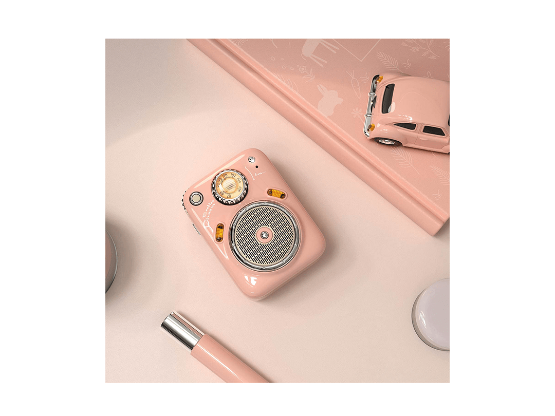 Divoom Beetles Mini Bluetooth Speaker with FM Radio,Cute Portable Outdoor Wireless Speaker - Pink in Qatar Divoom Beetles Mini Bluetooth Speaker with FM Radio,Cute Portable Outdoor Wireless Speaker - Pink in Qatar